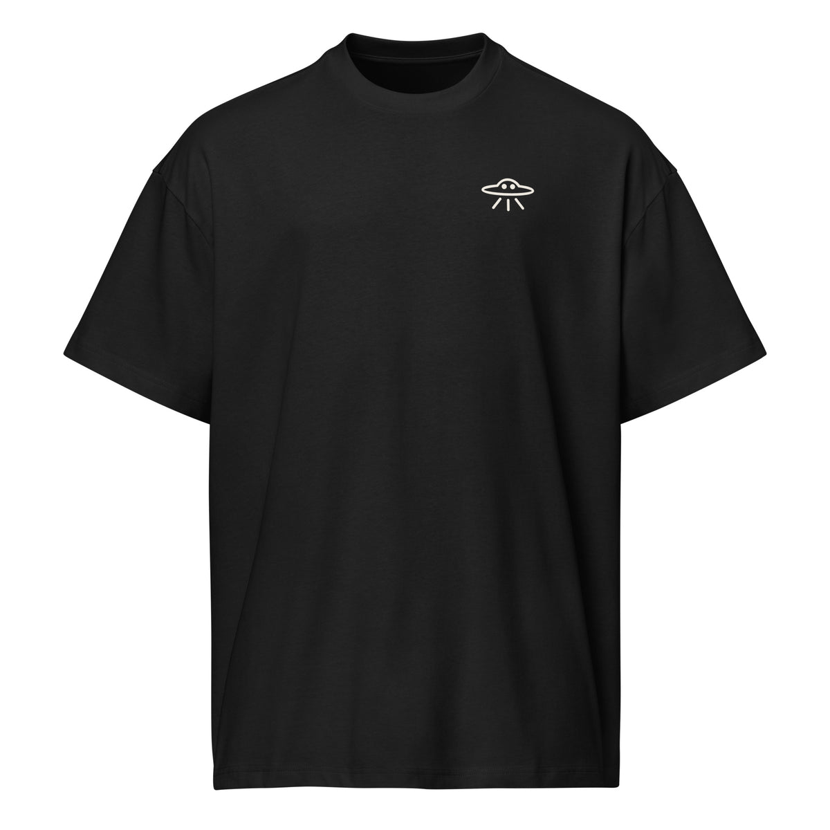 Somewhere Else Box Tee, Black — front view