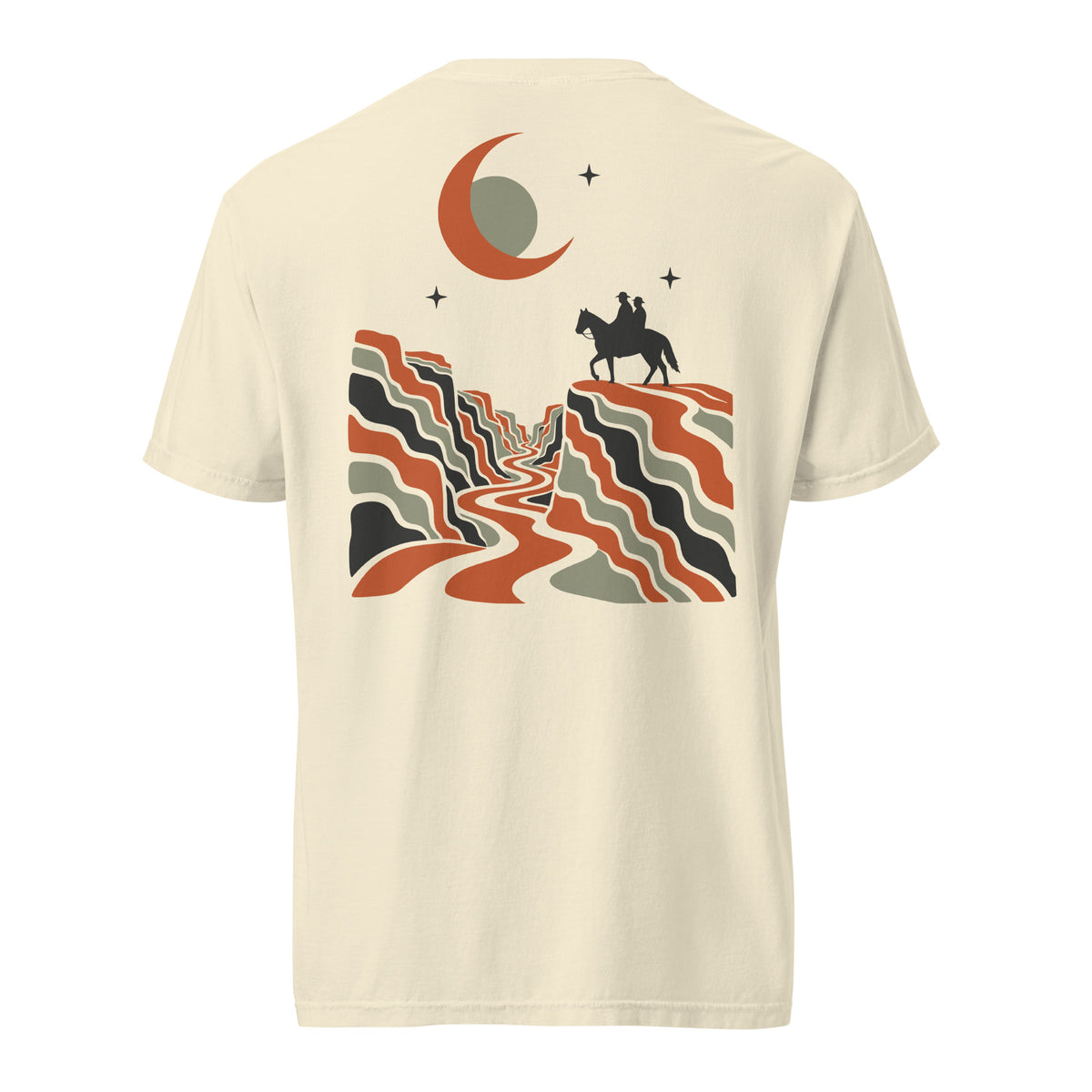 The Long Way Home Tee, Ivory — back view