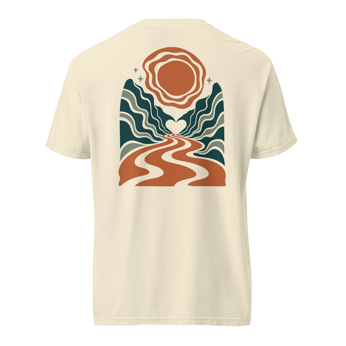 Heartland Tee, Ivory — back view