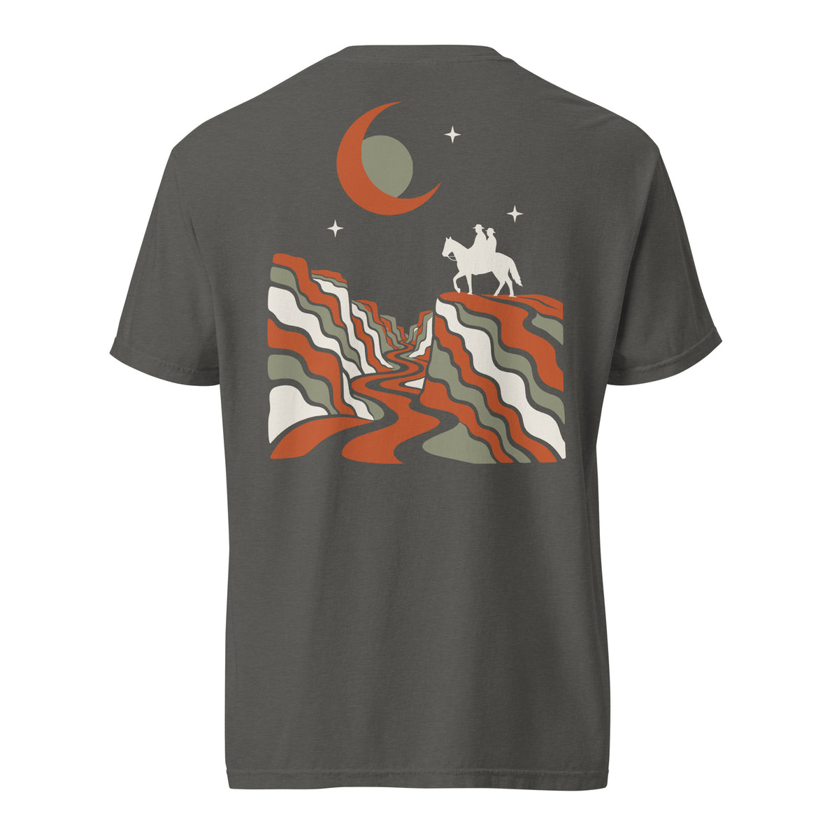 The Long Way Home Tee, Pepper — back view